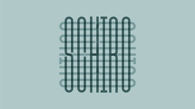 Schiro Mark art blend branding design illustration layers logo plaid type typography