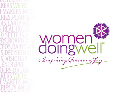 Women Doing Well conference graphic design workb ook