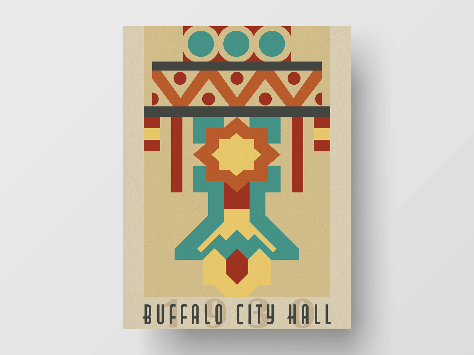 Buffalo, NY Poster Series - Buffalo City Hall by Alex LoDico on Dribbble