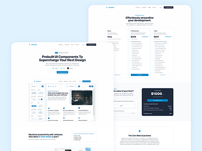 Creating a UI/UX Component Website: Jettwave Developer Platform branding landing page logo modern design nextjs saas saas website tailwindcss ui web app web design web development