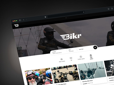 Bikr Design app bikes branding concept design graphic design logo mockup typography ui ux website