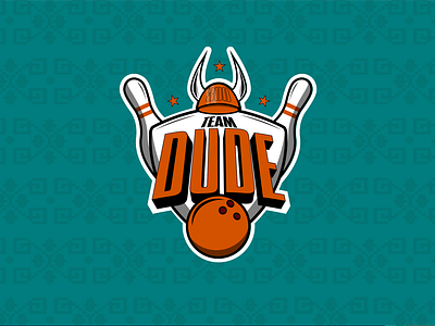 Branding for a bowling team - Team Dude animation bowling branding design graphic design lebowski logo motion graphics