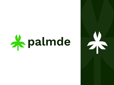Palmde logo for sale branding green logo identity leaf logo leaves logo logo logo design logo designer logos logotype minimal logo nature logo palm tree logo tree logo tree logo for sale workhu