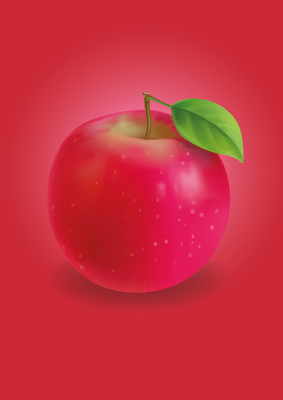 Apple Mesh art illustration vector