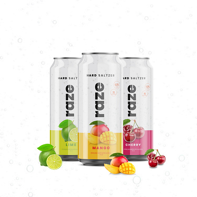 Branding & Packaging design for Raze beverage packaging can design graphicdesign hard seltzer labeldesign packaging packaging design