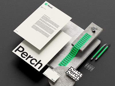 Stationary Design | Branding Design brand branding business card fancy graphic design green letterhead minimal modern stationary