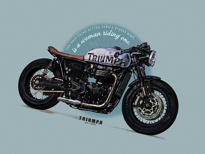 Custom-built Triumph 1200 r better than the street bike bike painting custom thruxton detailed motorcycle detailed triumph motorcycle painting triumph woman riding bike