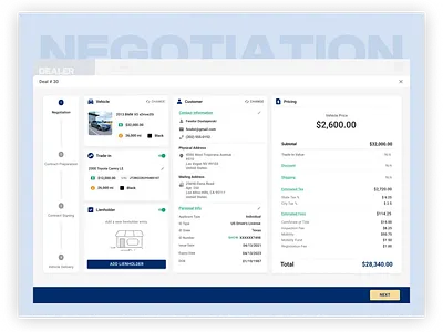 Auto Dealership Web UX.UI Design auto dealership card design clean design interface design minimal saas ui ux design web app