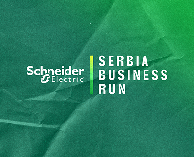 Schneider Electric ™ SERBIA BUSINESS RUN brand identity branding business graphic design logo logotype run schneider electric serbia total design