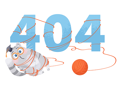 Error 404 cat cute error error 404 illustration web