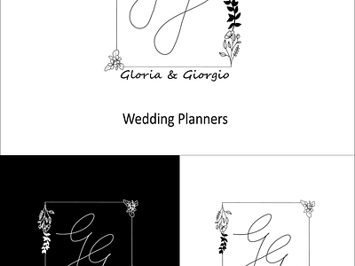 Brand logo: for Wedding Planners Company, Gloria & Giorgio. branding design graphic design illustration logo