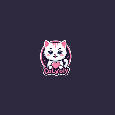 Lovely Cat logo animation brand logo cat design graphic design lovely cat logo motion graphics new logo ui