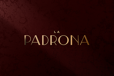 La Padrona Logo branding business card design creative agency graphic design illustration logo logotype menu design restaurant branding