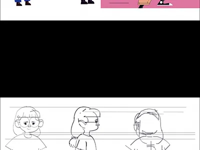 Character Design-various 2d animation character design drawing motion graphics storytelling