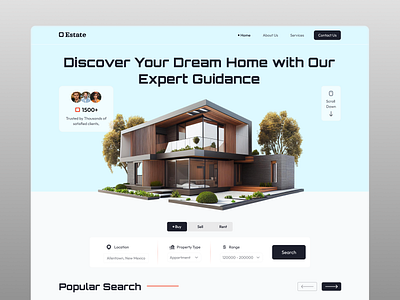 🌟 Real estate Website 🌟 clean cleandesign designinspiration landing newdesign page realestate ui uiuxdesign userexperience ux webdesign website