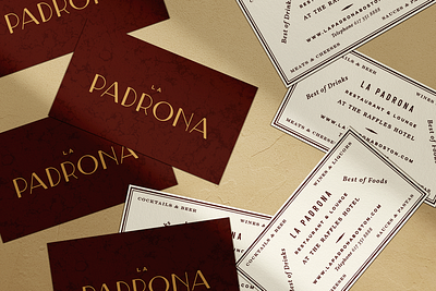 La Padrona Business Card Design business card business card branding business card design vector