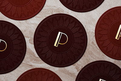 La Padrona Embossed Coaster Design coaster coaster design vector