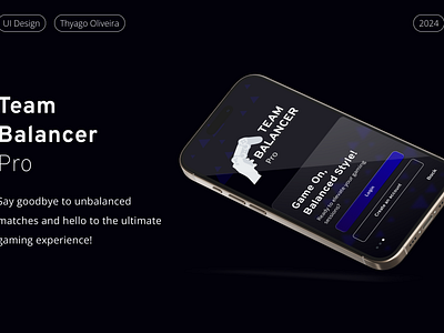 Team Balancer Pro | UI Design figma mobile app product design ui ui design ux ux design uxui