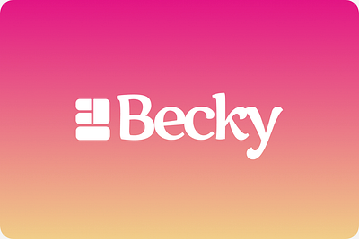 Productivity / Organisation App Brand design - Becky becky brand design branding design psychology desktop app design logo logotype organisation app productivity ui design