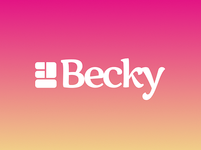 Productivity / Organisation App Brand design - Becky becky brand design branding design psychology desktop app design logo logotype organisation app productivity ui design