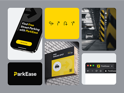 ParkEase - Free street Parking service ai integration app design gps navigation intuitive interface mobile app parking solution real time updates smart parking urban parking user experience