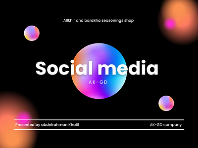 Social media design graphic