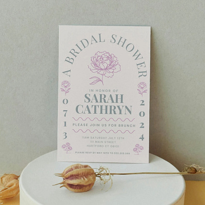 Bridal Shower Invitation Template bridal customizable invitation invitation invite modern shower wedding