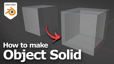 How to make object solid in Blender for 3d printing 3d 3d modeling 3d printing b3d blender blenderian cgian tutorial