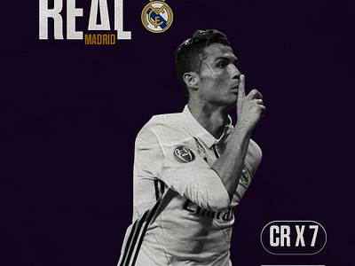CR 7 Nostalgic Real Madrid Poster Design cr 7 graphic design logo motion graphics real madrid