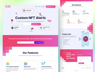 Case study: NFT Landing Page landing