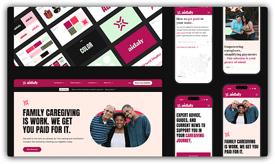 Aidaly Website Redesign branding figma healthcare ui web design webflow