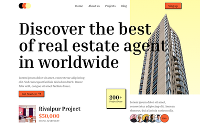 Real Estate Website Design. branding design landing page real estate real estate website ui ui design uiux web web design website design