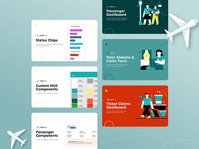 Flight Help Passenger & Admin Dashboard app design branding claims dashboard claims management system components dashboard dashboard design digital design illustration mui passenger dashboard product design responsive design ui ux visual design web design