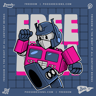 Poosh x Transformer-toon-parody character cards autobots branding bumblebee cartoons character design comics decepticons design graphic design illustration logo mascot design optimus prime robots shockwave soundwave t shirt design transformers vector