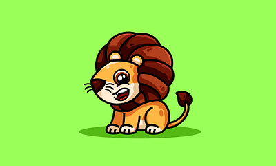 Lion Vharacter art cartondesign character art illustration vector