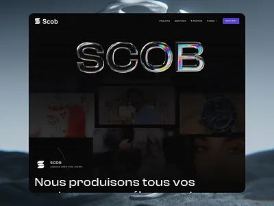 SCOB's Website 3d animation ui