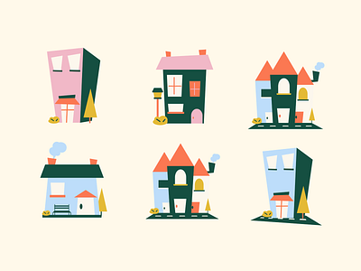 City Building Collection canva graphic illustration