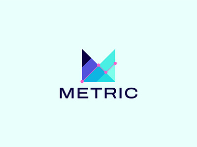 matric logo design app chart logo m m letter matric vector