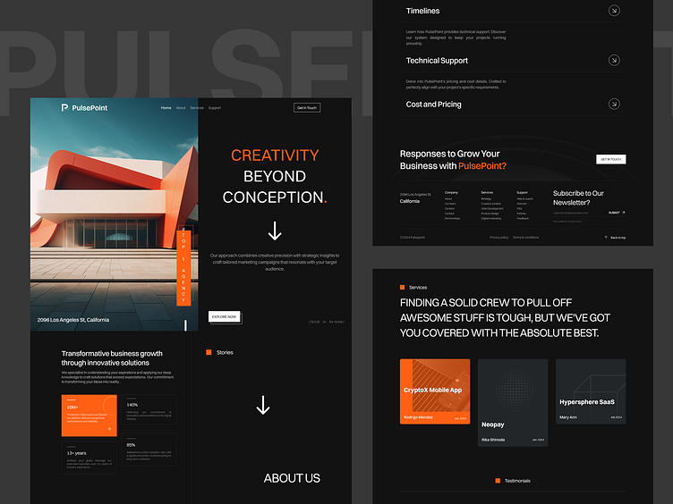 PulsePoint - UIUX Agency website by Vektora UIUX for Vektora on Dribbble