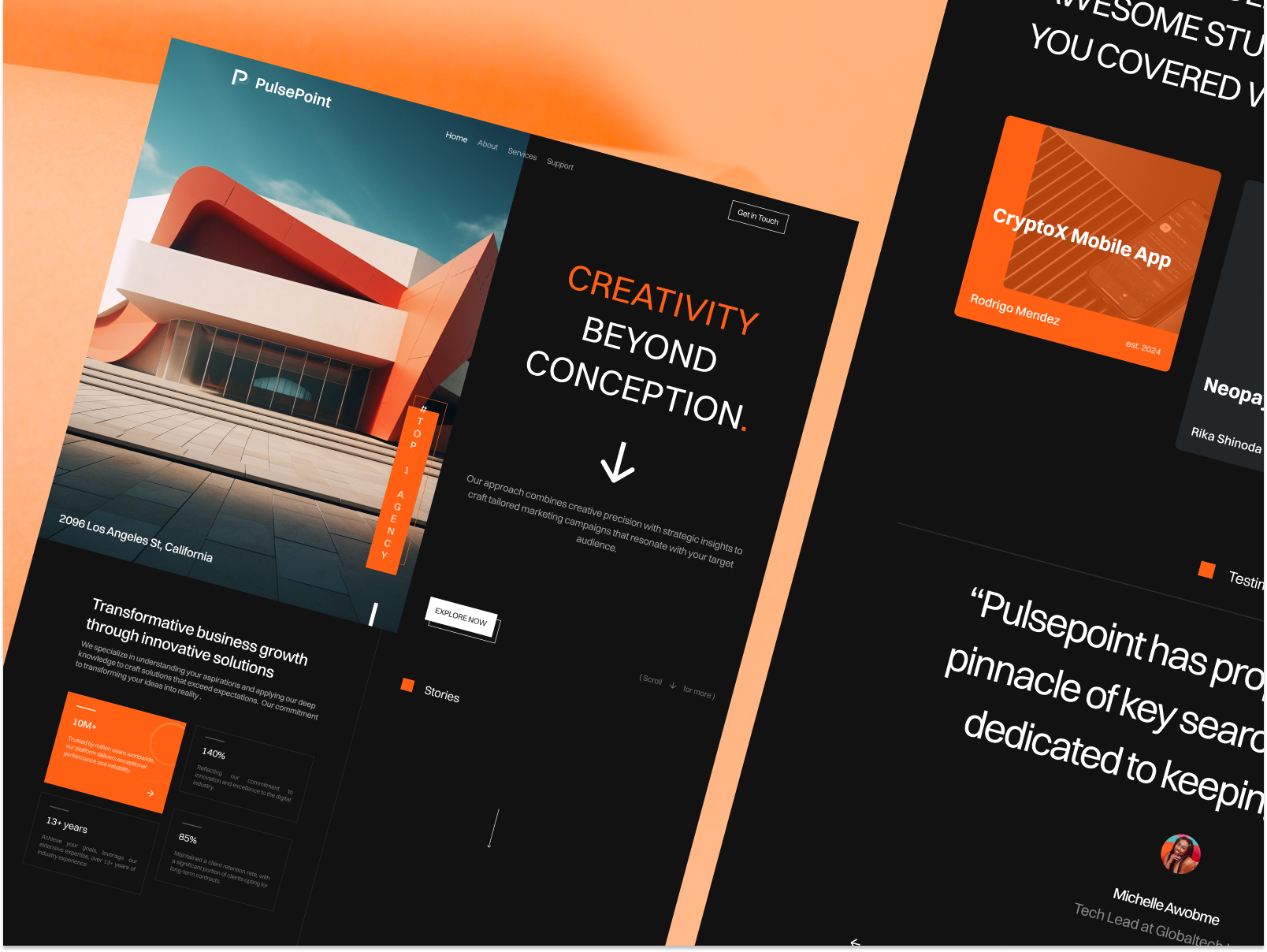 PulsePoint - UIUX Agency website by Vektora UIUX for Vektora on Dribbble