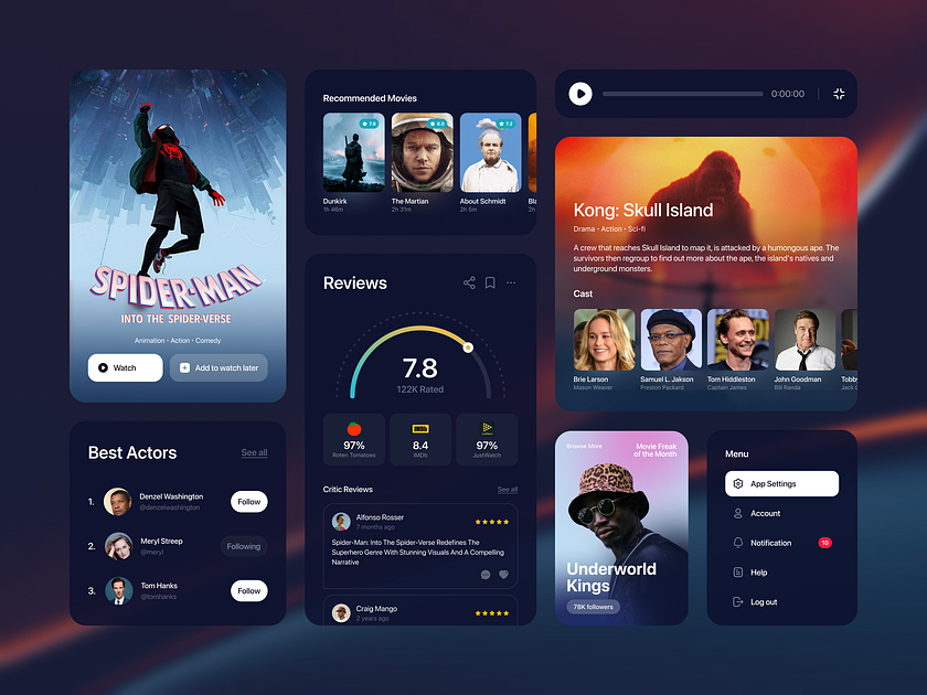 Flix.id - Movie Streaming Dashboard Exploration by Paperpillar on Dribbble