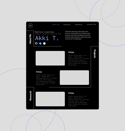 UI Day #003: Landing Page (for personal website) branding design ui ux