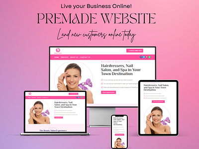 Salon Business WordPress Website Design Template