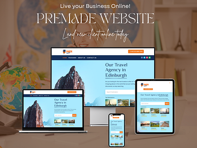 Travel Agency Business WordPress Website Design Template