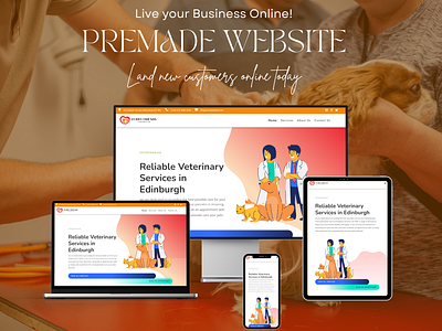 Veterinary Business WordPress Website Design Template