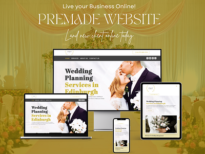 Wedding Planner Business WordPress Website Design Template