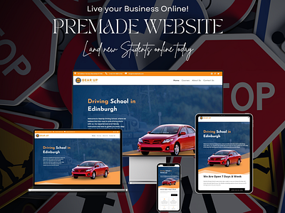 Driving Instructor Business WordPress Website Design Template