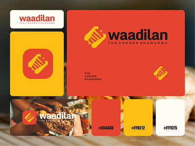 Waadilan 3d app branding combination design dualmeaning food graphic design logo logodesign shawarma ui ux w