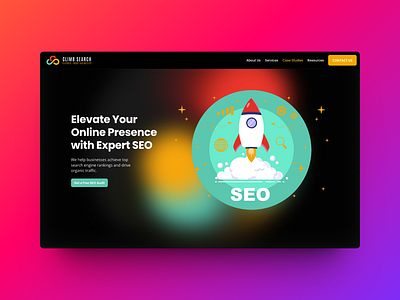 Climb Search: SEO Agency Website framer seo template ui webdesign webdevelopment website