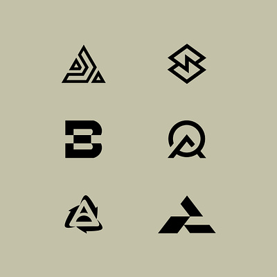 Set of iconic logos animation brand design branding design graphic design illustration logo motion graphics stationery ui